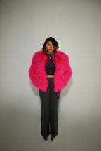 Waist Length Fur Coat